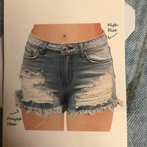 GoGo Jean shorts size 27 super cute - Picture 2 of 10